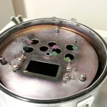 Chips are laid over holes in the chamber plate.